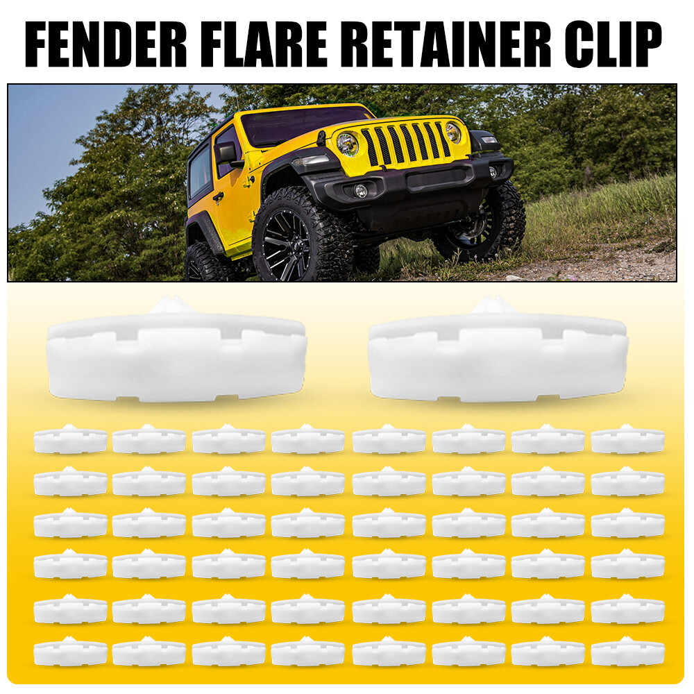 50PC Fender Flare Clips Retainer For Jeep 18-20 Wrangler For JL 2020 Gladiator