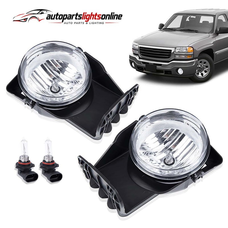 2X Bumper Fog Light Lamp w/ bulbs Fit For 03-07 GMC Sierra 1500 2500 3500 Pickup