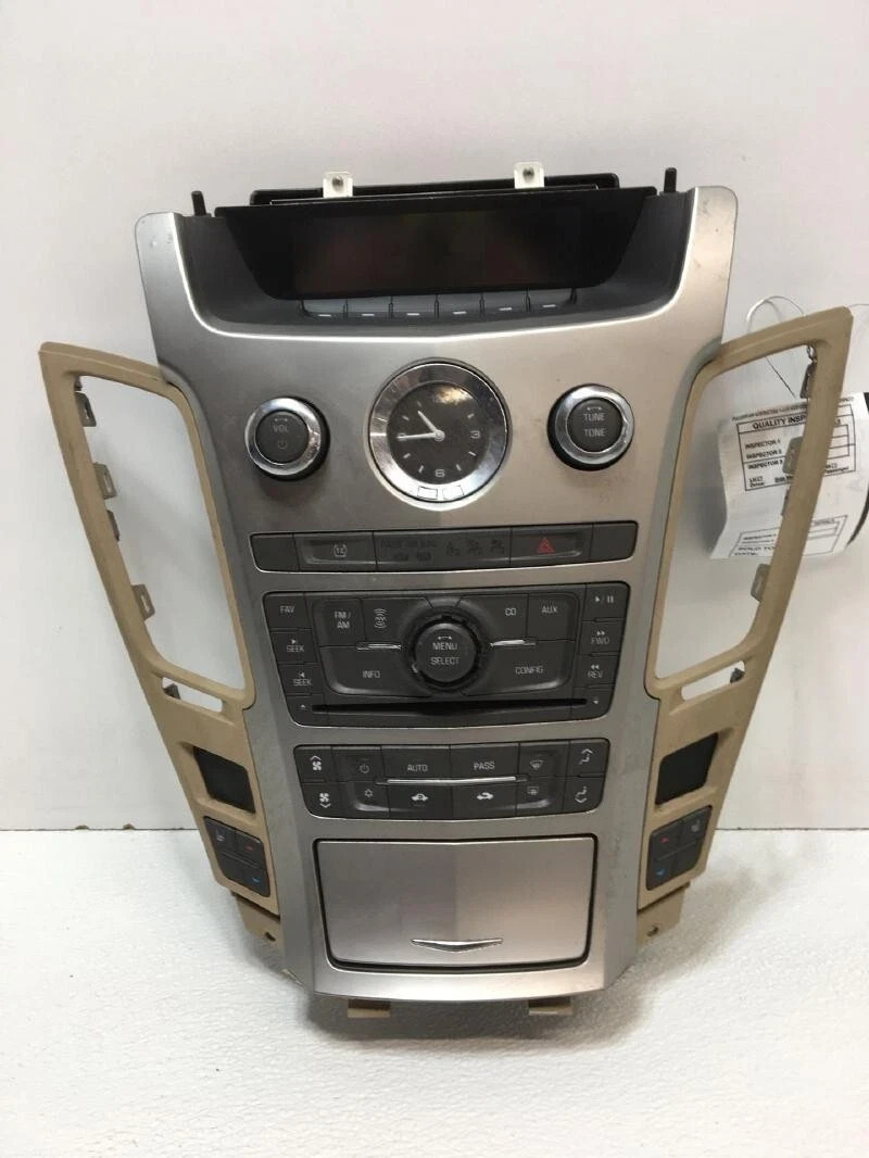 2009-2013 Cadillac CTS AC Heater Temperature Radio Reciever Control Panel OEM