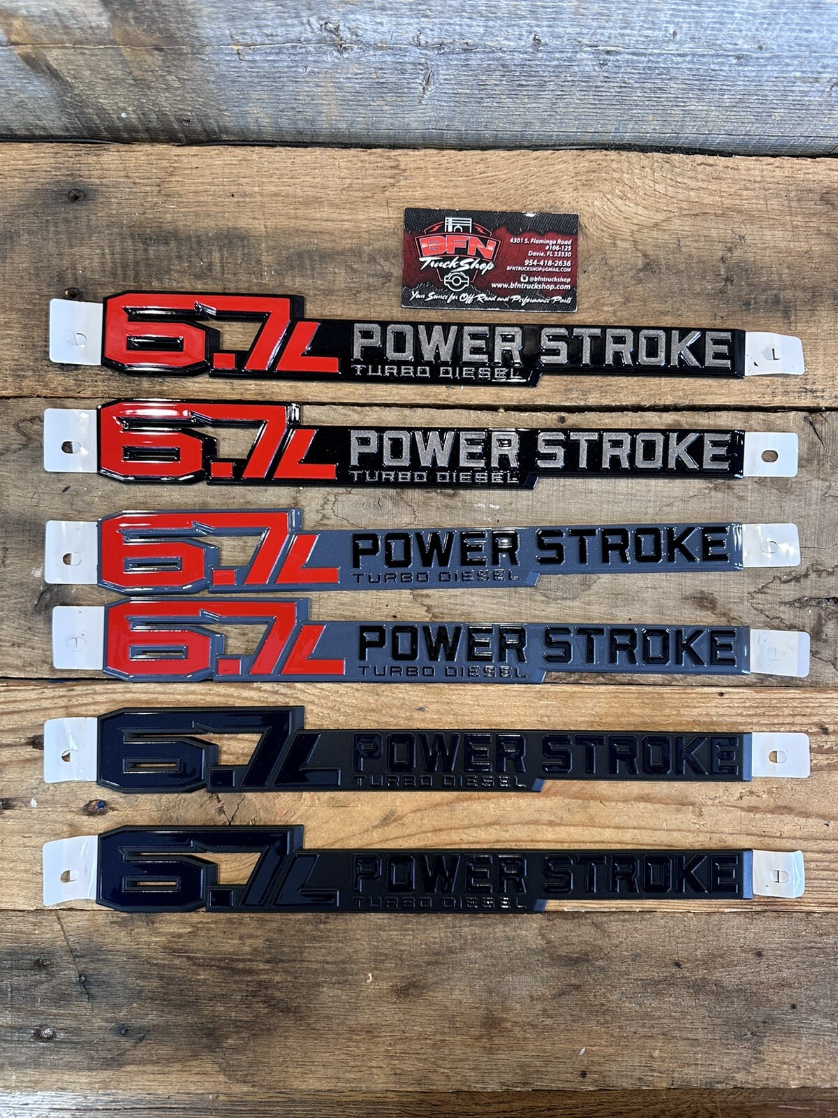 2023+ CUSTOM PAINTED OEM Ford Superduty 6.7 6.7L Powerstroke Diesel Door Emblems