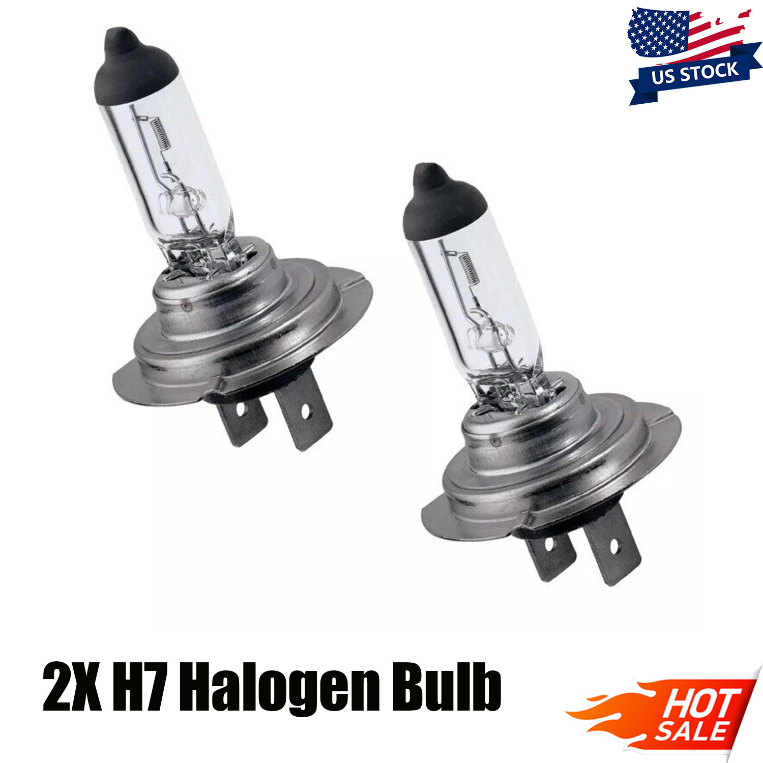 2X NEW H7 Halogen Upgrade Headlight Bulb 12V 55W Super Bright -150% More Light