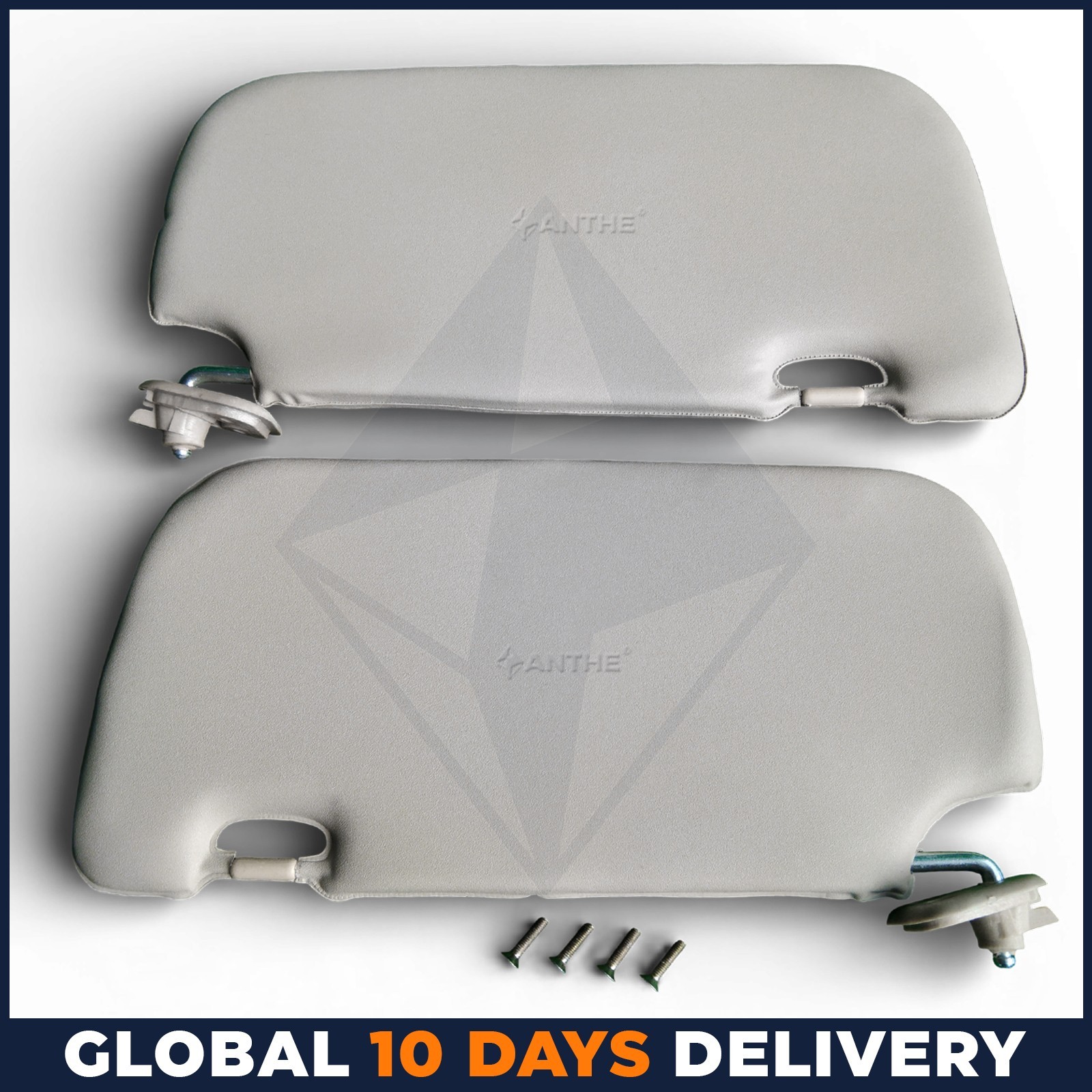 Sun Visor With Screws Set of 2 Left & Right Sunvisor For Hyundai i10 2007 - 2013
