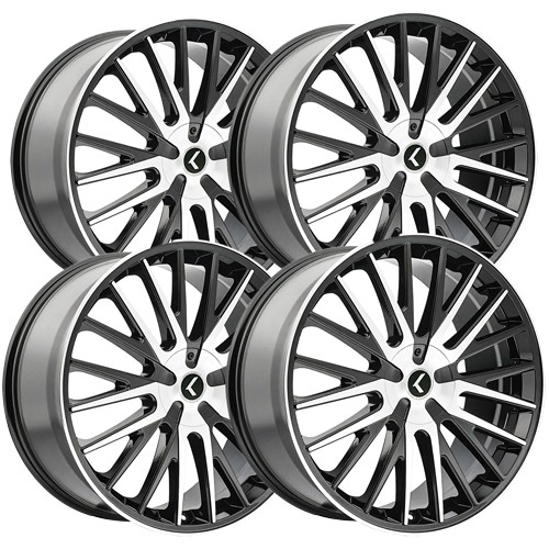 (4) Kraze KR185 Double Down 22x8.5 5x100/5x4.5\