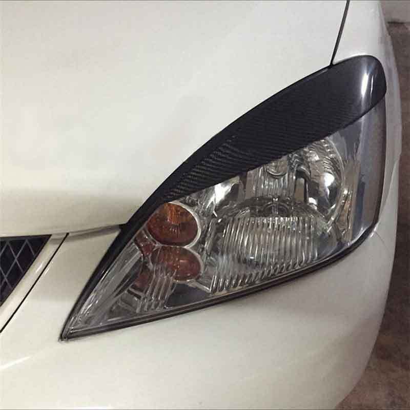 FOR MITSUBISHI LANCER RALLIART SPORTBACK LS 04 2006 CARBON FIBER EYELID EYEBROW