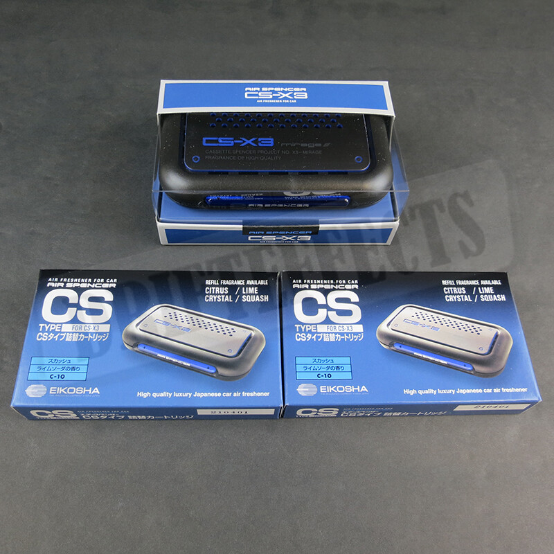 CS-X3 CSX3 SQUASH AIR SPENCER FRESHENER CASE+CARTRIDGE+2EXTRA REFILL H-4 EIKOSHA
