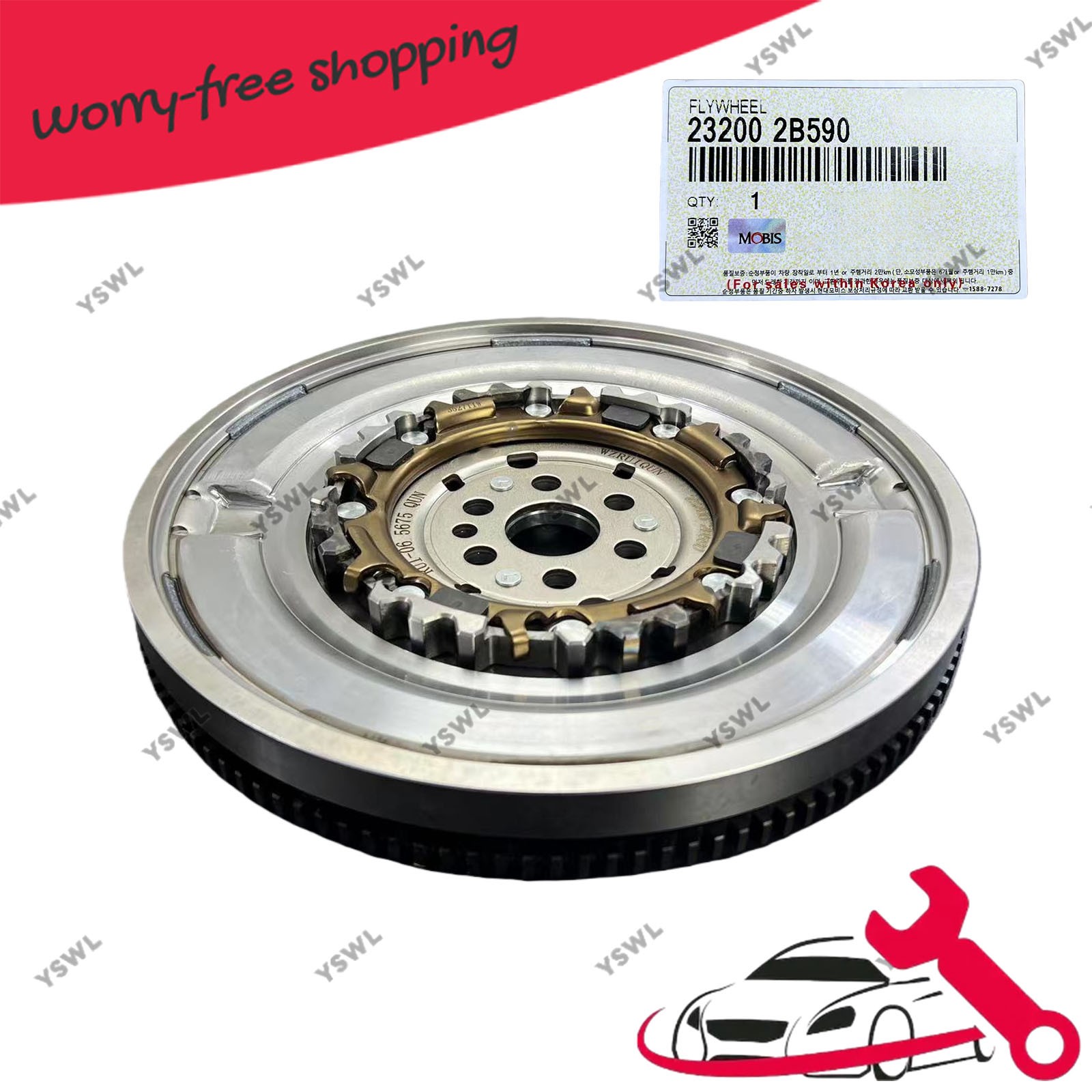 232002B590 Hyundai Kia Dual Mass Flywheel Sonata Elantra Optima GENUINE US STOCK