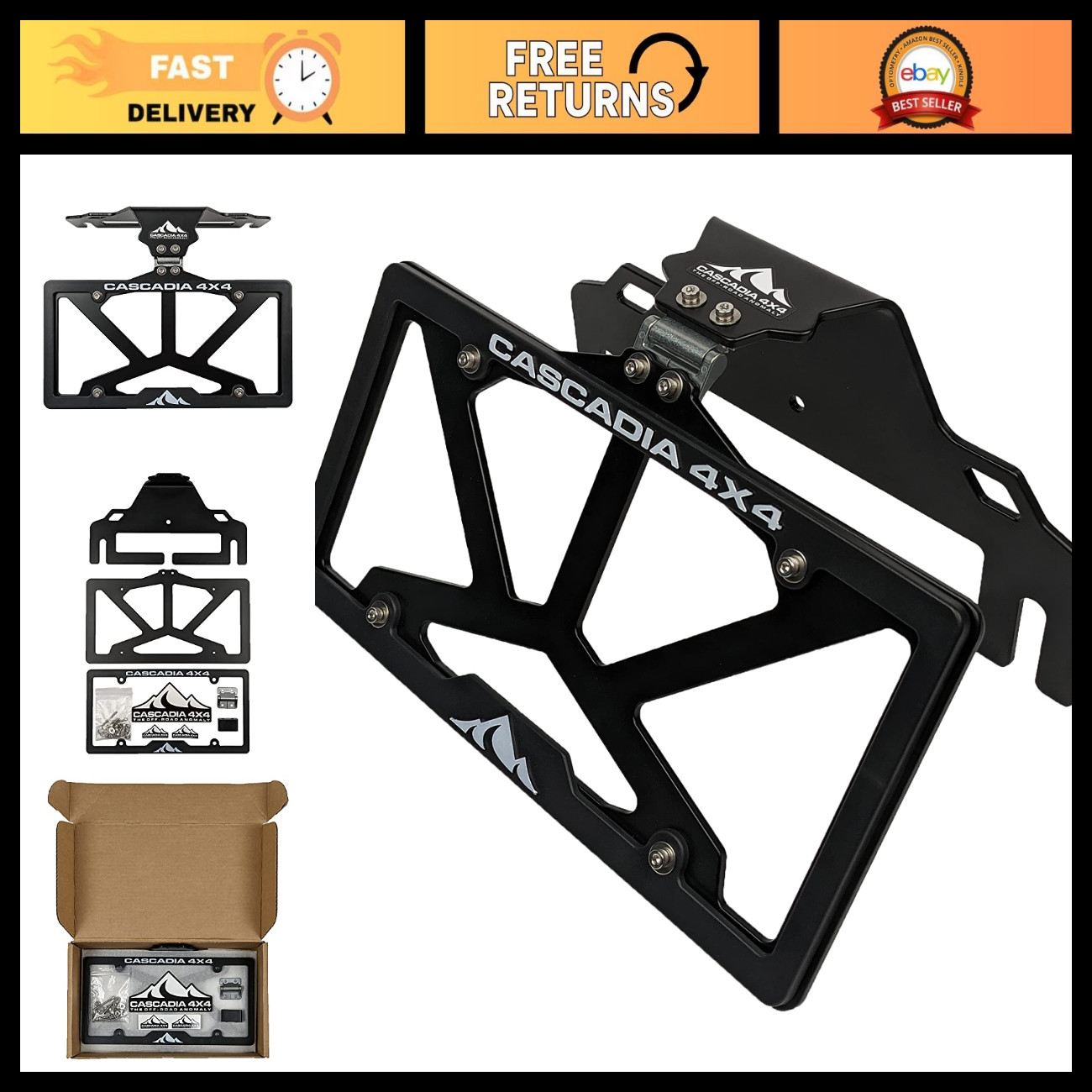 Winch License Plate Mounting System | Hawse, Roller, Recessed Fairlead, Flipster