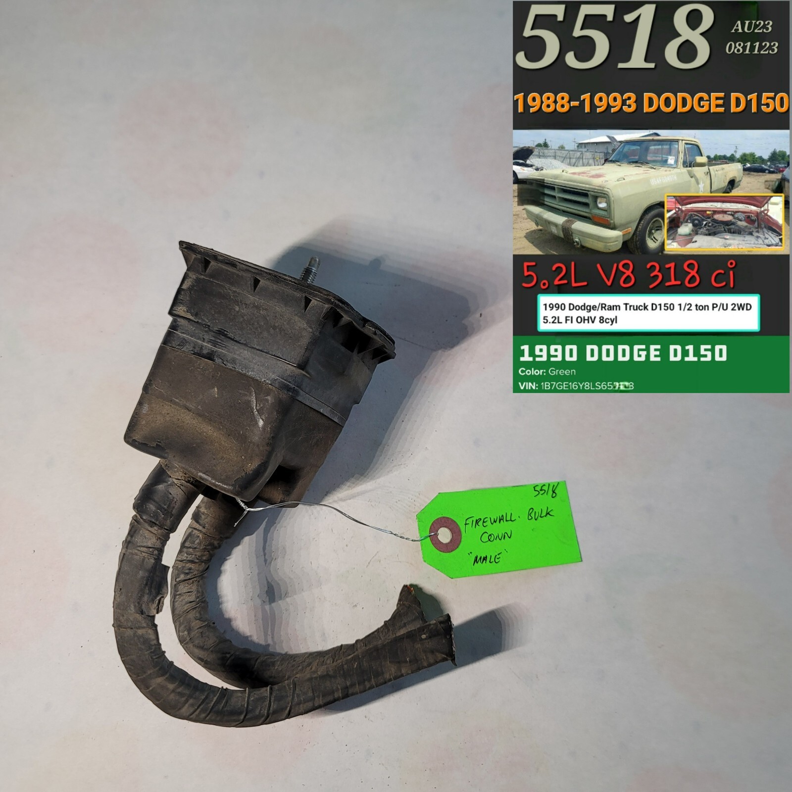🔶🔶OEM 1988-1993 DODGE D150 FIRE WALL BULK CONNECTOR🔶🔶 🔶🔶OEM 1988-1993 DODGE D150 FIRE WALL BULK CONNECTOR🔶🔶