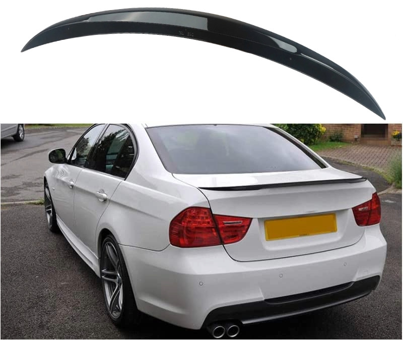 Fit 2006-11 BMW E90 3-Series Sedan Gloss Black MP Style Rear Trunk Spoiler Wing Fit 2006-11 BMW E90 3-Series Sedan Gloss Black MP Style Rear Trunk Spoiler Wing