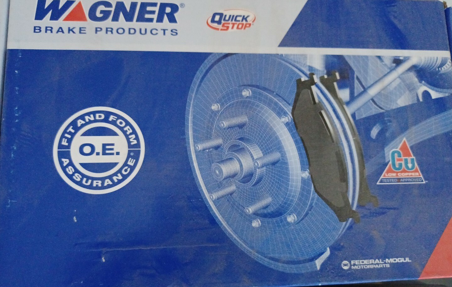 Wagner ZX703 QuickStop Semi-Metallic Front Disc Brake Pads Wagner ZX703 QuickStop Semi-Metallic Front Disc Brake Pads