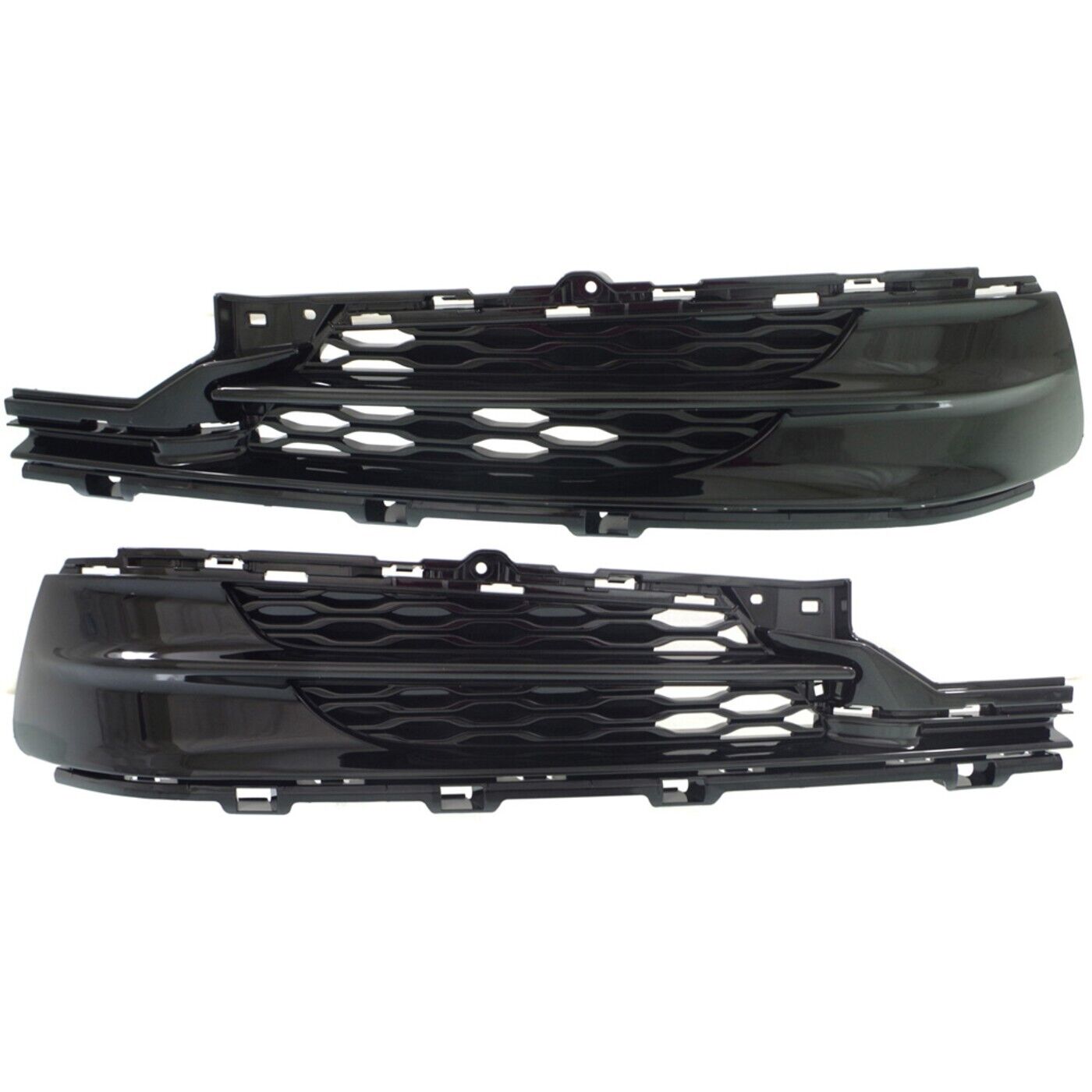 Bumper Grille For 2015 Acura TLX Set of 2 Left & Right Paint to Match Plastic