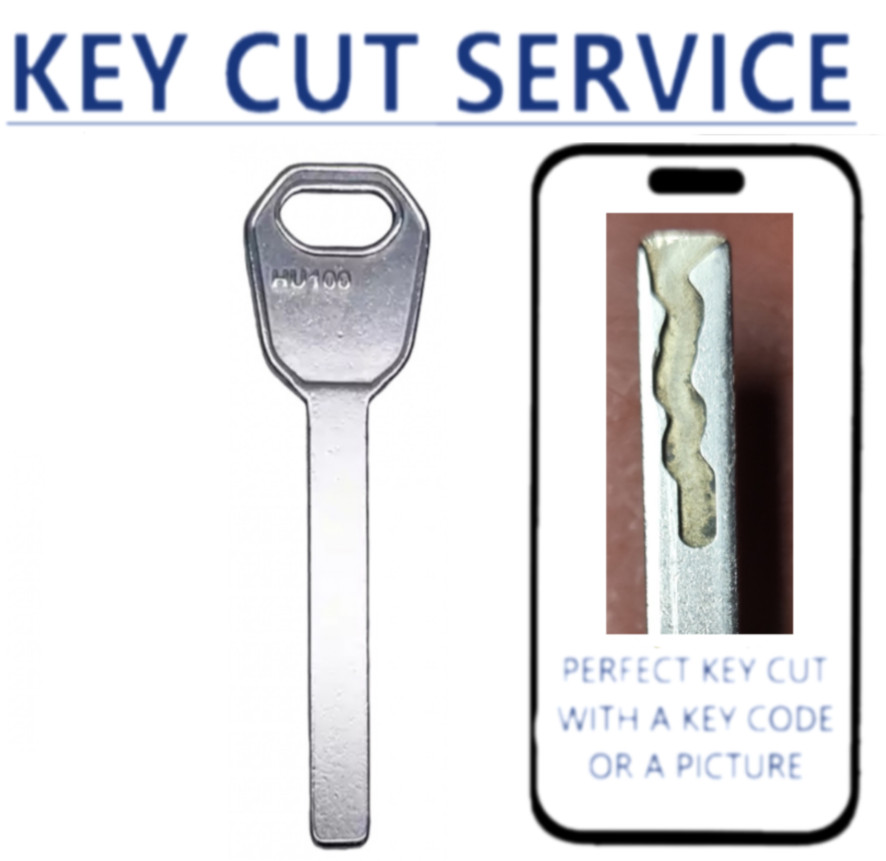KEY CUT + HU100 Replacement Mechanical Key For CHEVROLET GMC BUICK 2012 - 2026