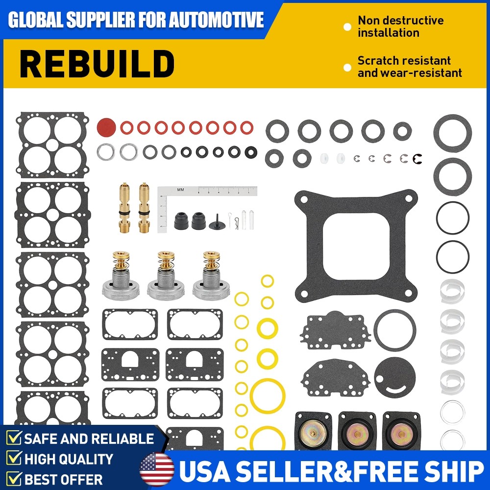 Carburetor Rebuild Kit For 4 Barrel Gasoline Double Pumper Carburetors