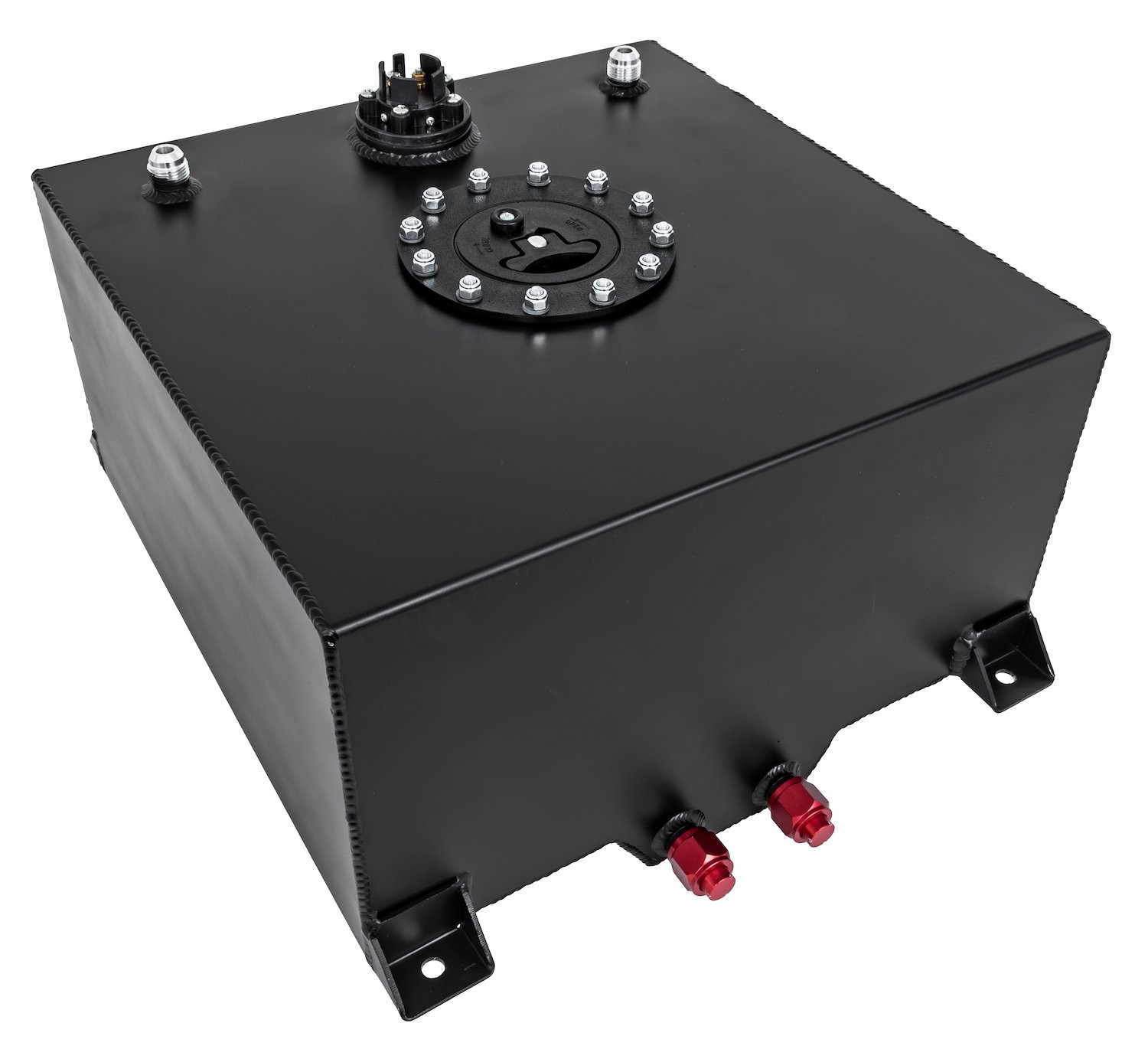 JEGS 10-Gallon Aluminum Fuel Cell [Black Finish]