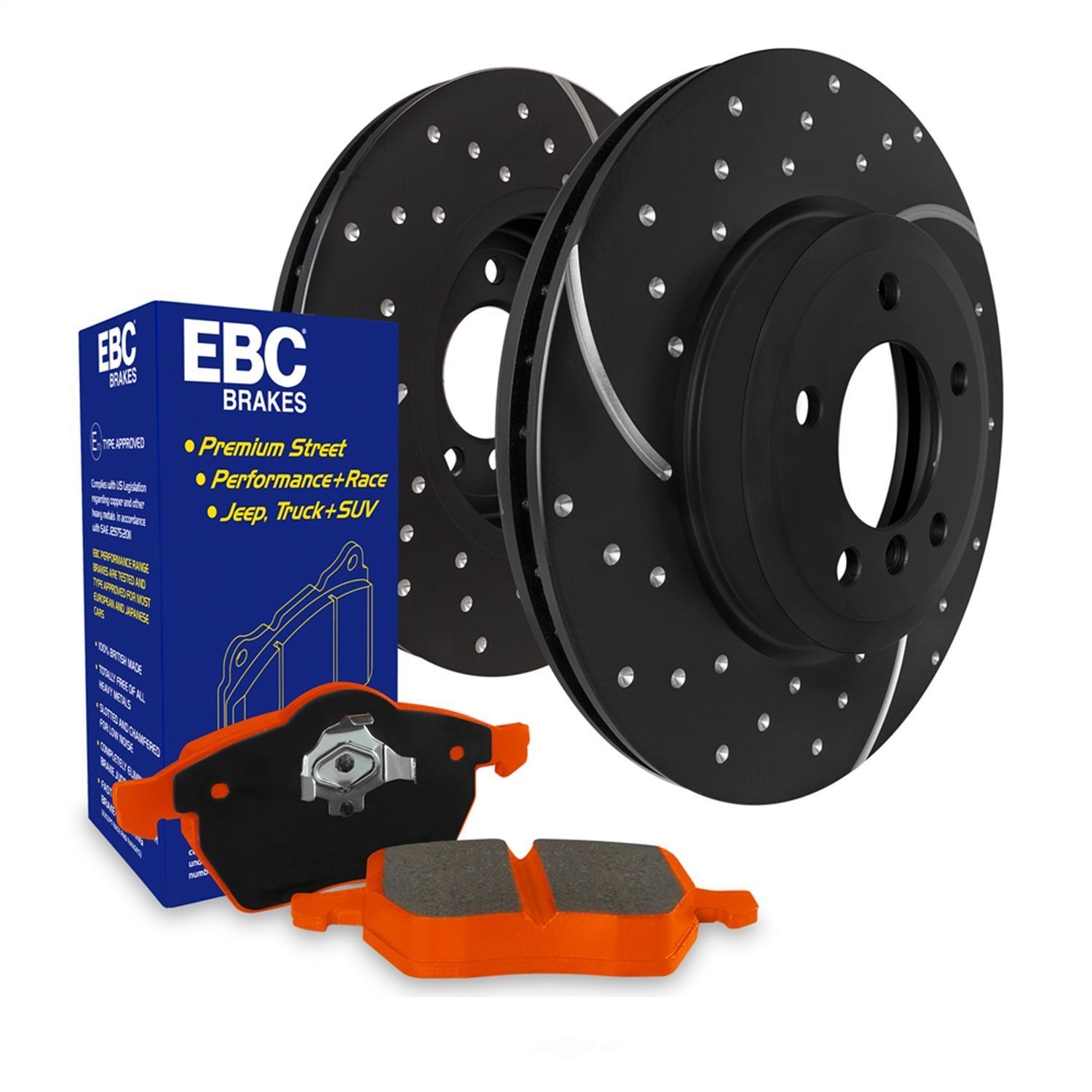 Disc Brake Kit-S8 Kits Orangestuff and GD Rotors EBC Brake New S8KF1102
