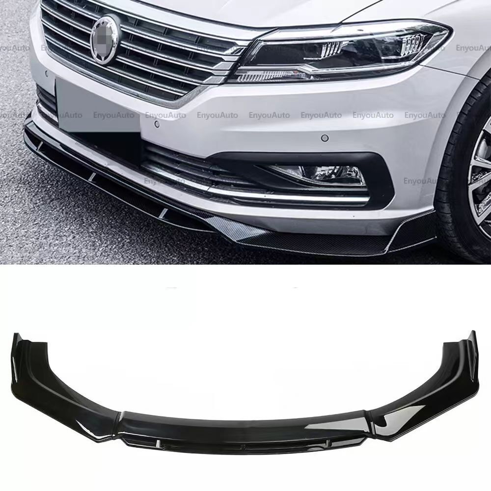 For Volkswagen Jetta Front Bumper Lip Spoiler Splitter Diffuser Gloss Black