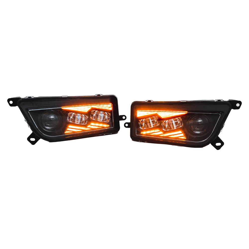 2x UTV LED Headlights for Polaris 2014-2016 RZR Turbo XP 1000