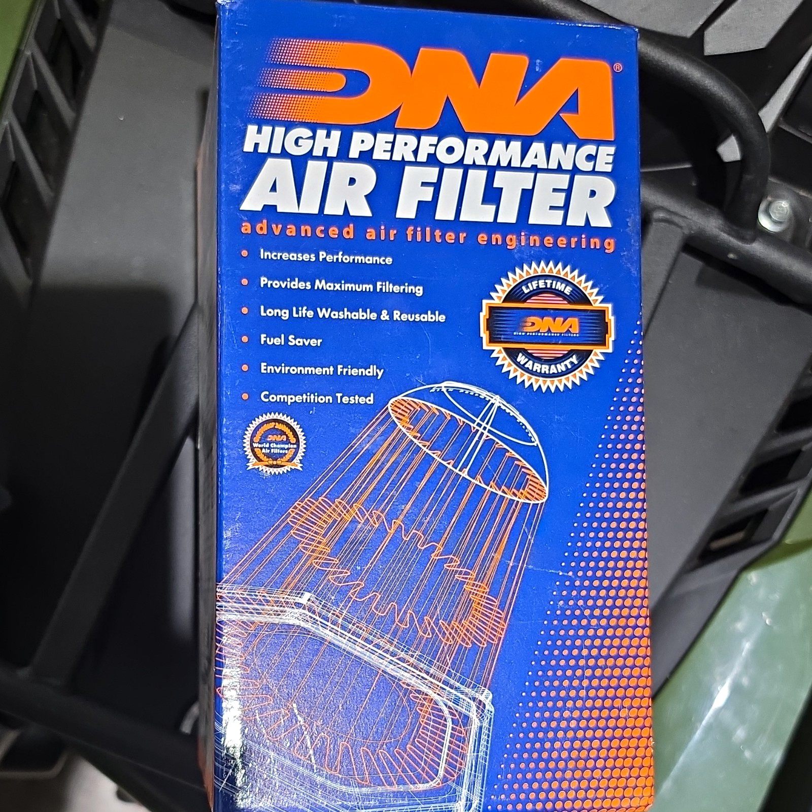 DNA Air Filter Compatible for Kawasaki Ninja ZX-4RR (23-24) PN: P-K4S18-01