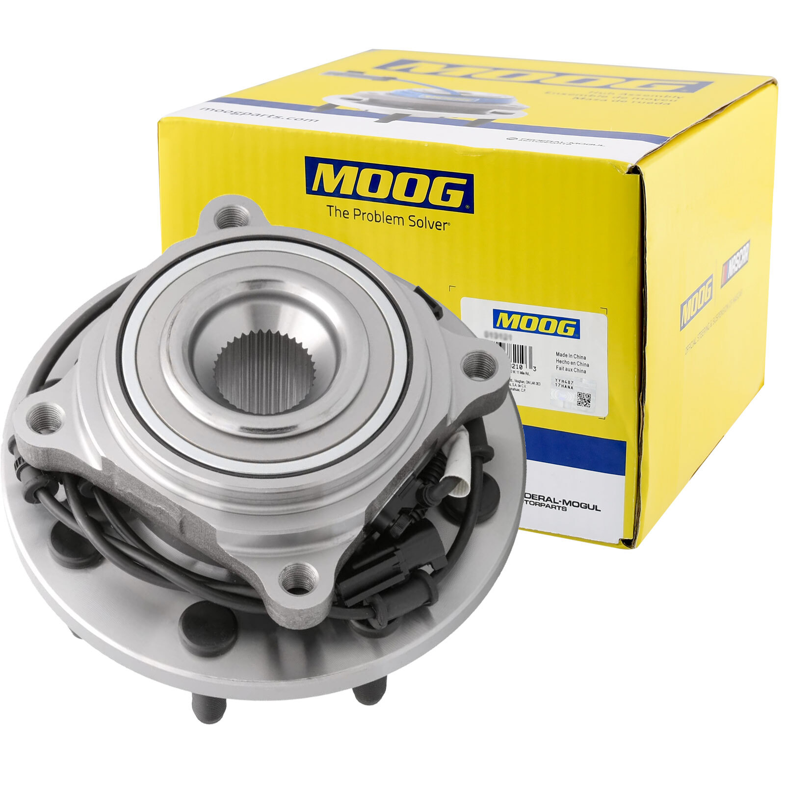 4WD MOOG Front Wheel Hub Bearing Assemblies For Ram 2500 3500 8 Lugs W/ABS