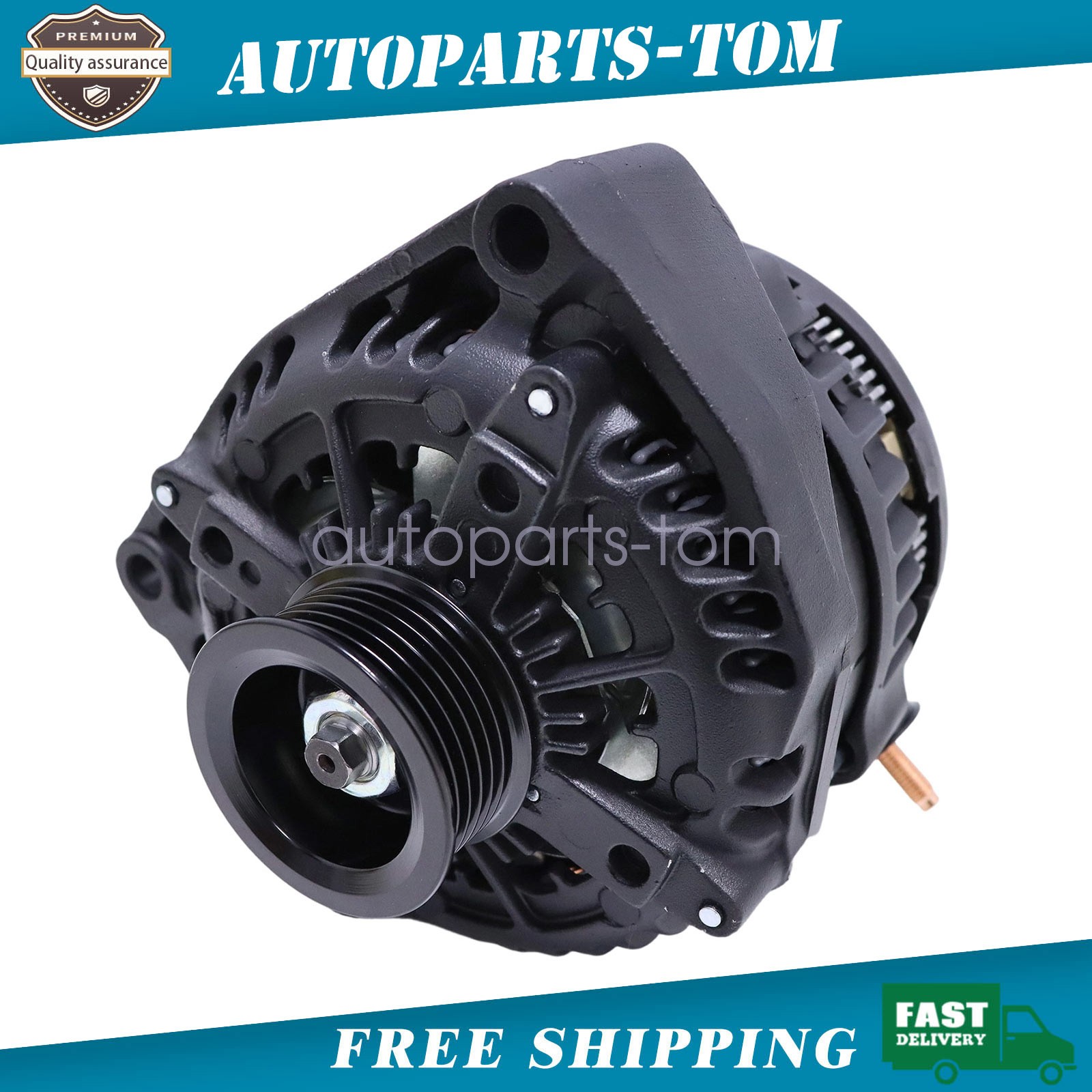 Black High Output 300AMP Alternator For Chevrolet Suburban Tahoe 1500HD 2500HD