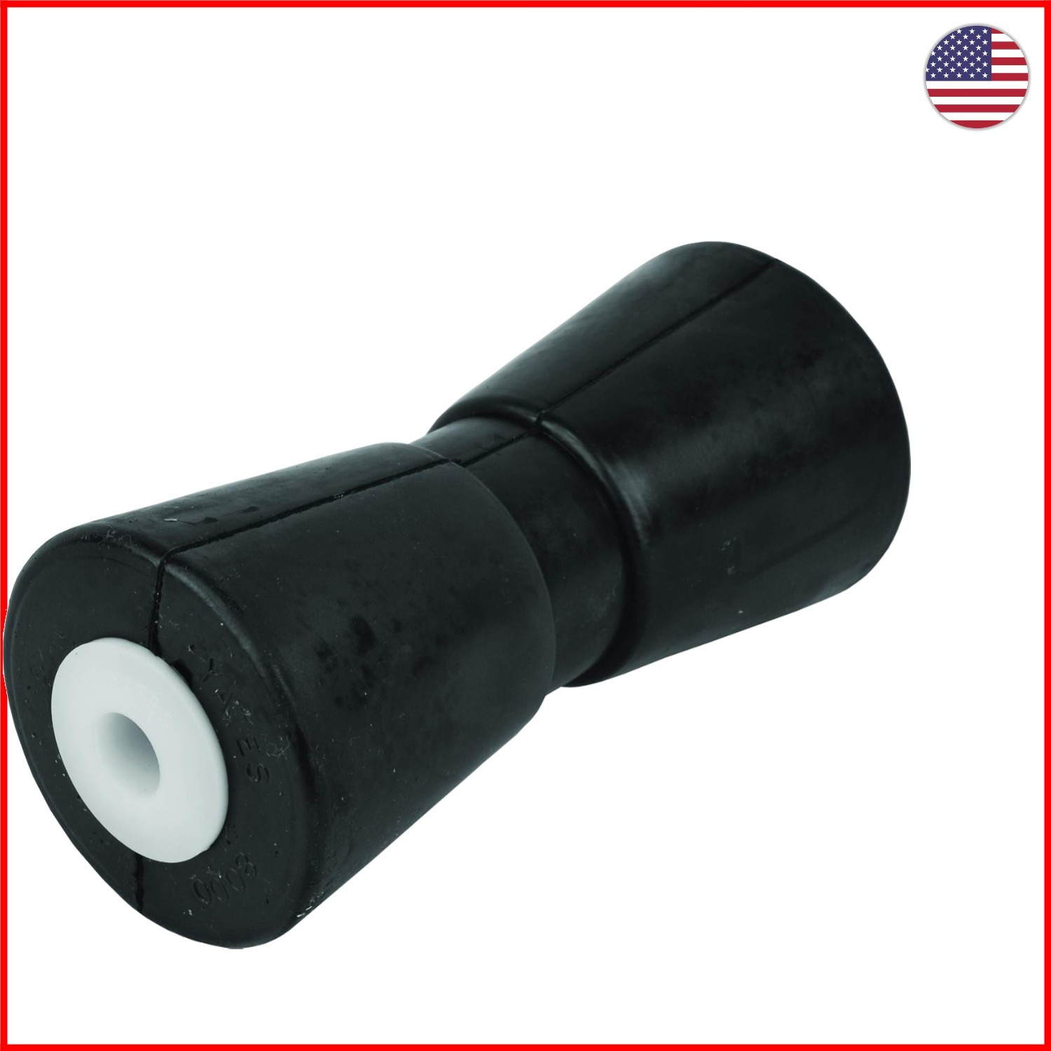 Versatile Heavy-Duty Boat Trailer Roller - Black Rubber - 8 to 12 Inch Options