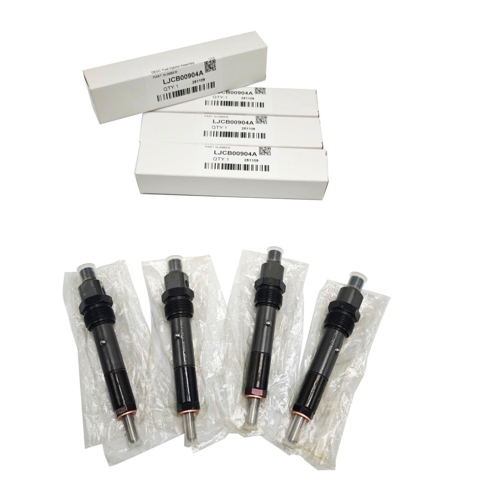 4Pcs Fuel Injector Assembly LJCB00904A Replaces For Perkins New