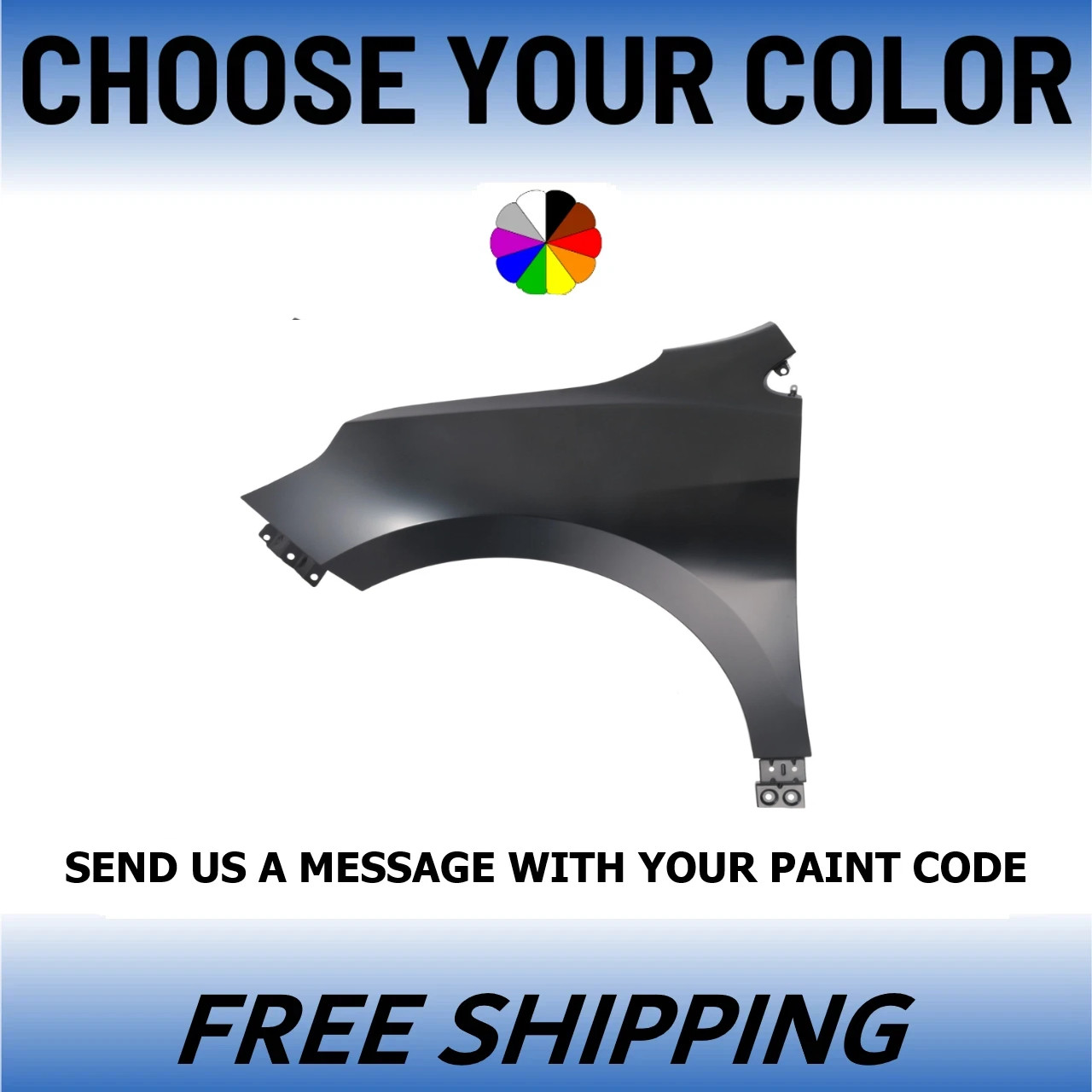 NEW Painted Driver Side Front Fender For 2018-2024 Chevrolet Equinox