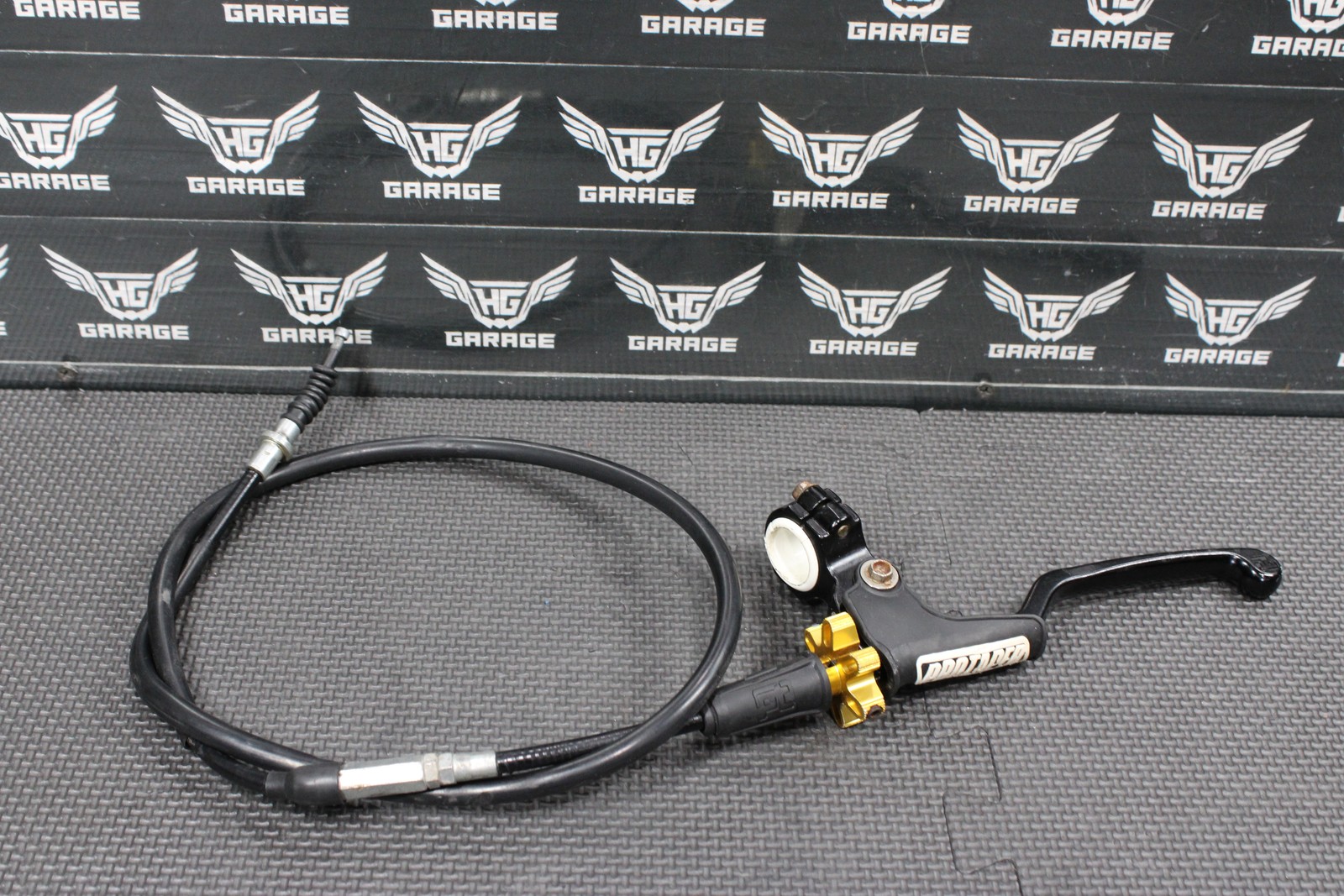 2004 YAMAHA YZ125 PRO TAPER CLUTCH CABLE LINE W LEVER & PERCH 5XE-26335-00-00