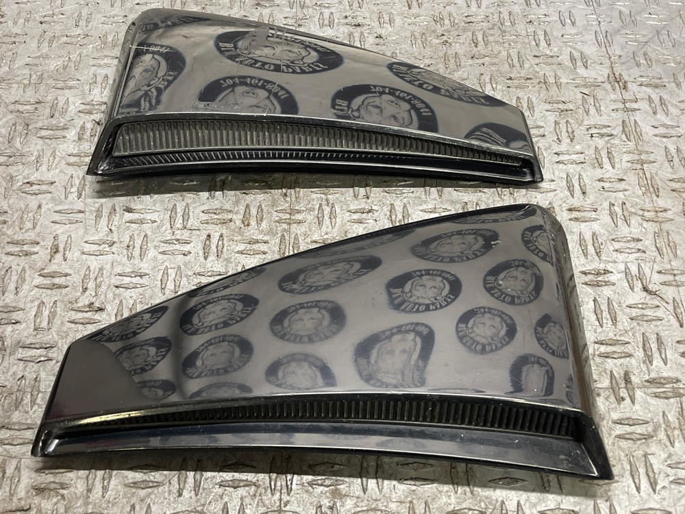 2003-04 Ford Mustang SVT Cobra Side Scoops Pair UA Black 318