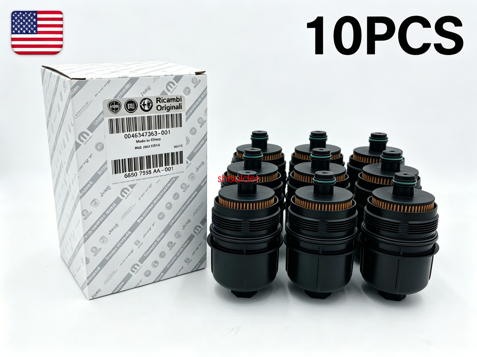 10X OEM 68507598AA Oil Filter Genuine Mopar For Jeep Dodge Chrysler Ram Fiat