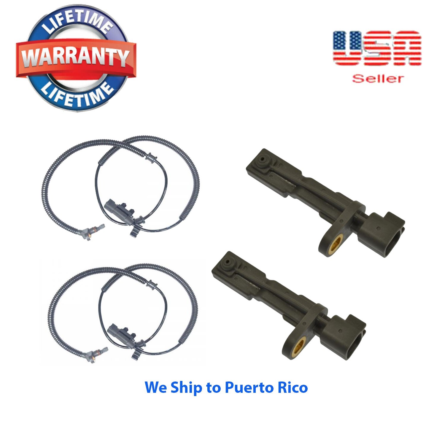 4 ABS Wheel speed sensor Front Rear Right & Left Fit: NITRO 07-11 LIBERTY 08-12