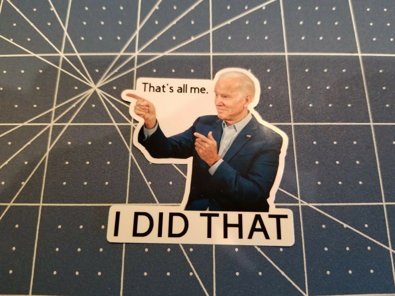 100 PCS JOE BIDEN FUNNY STICKER THAT'S ALL ME I DID THAT. (POINTED TO YOUR LEFT)