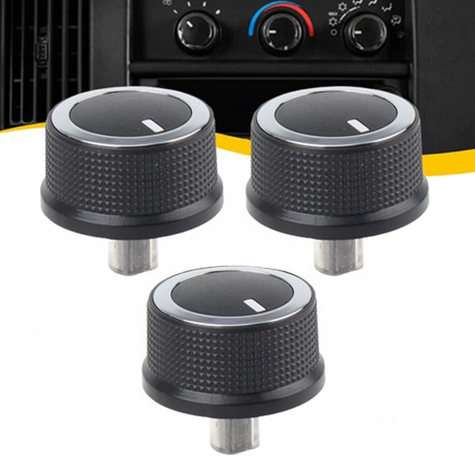 3 x A/C Heater TEMP CONTROL KNOB For 08-17 Chevrolet Express Van Savana 84793085