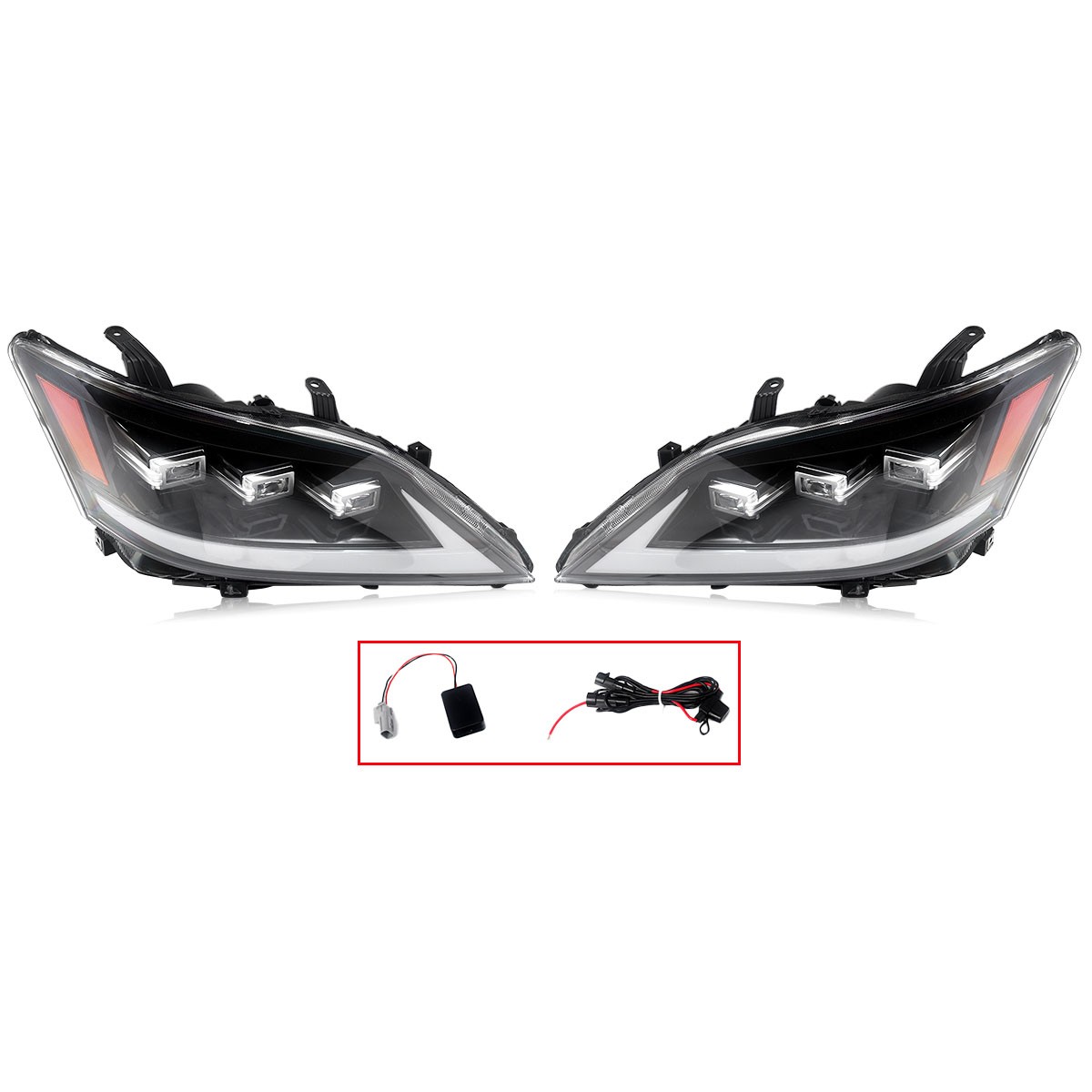 New Upgrade LED Headlights Headlamps Assembly For Lexus ES350 ES240 2007-2012
