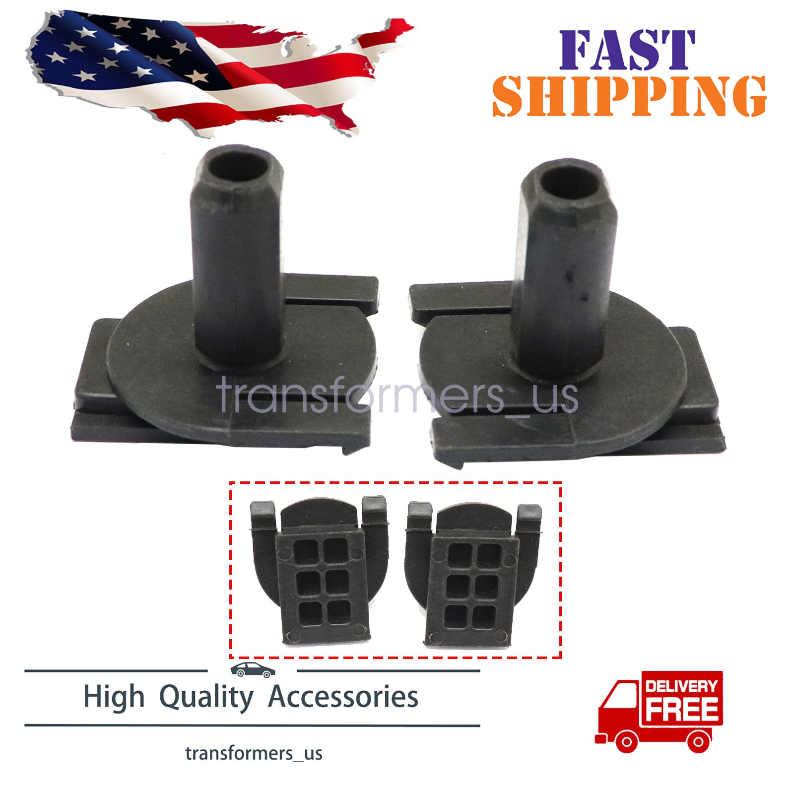 2Pcs NEW For Chevrolet Equinox 2018-2023 23134225 Radiator mounting Sleeve