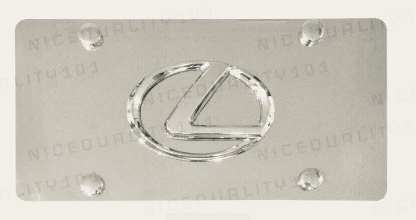 3D Lexus Front Stainless Steel Finished License Plate Frame Holder