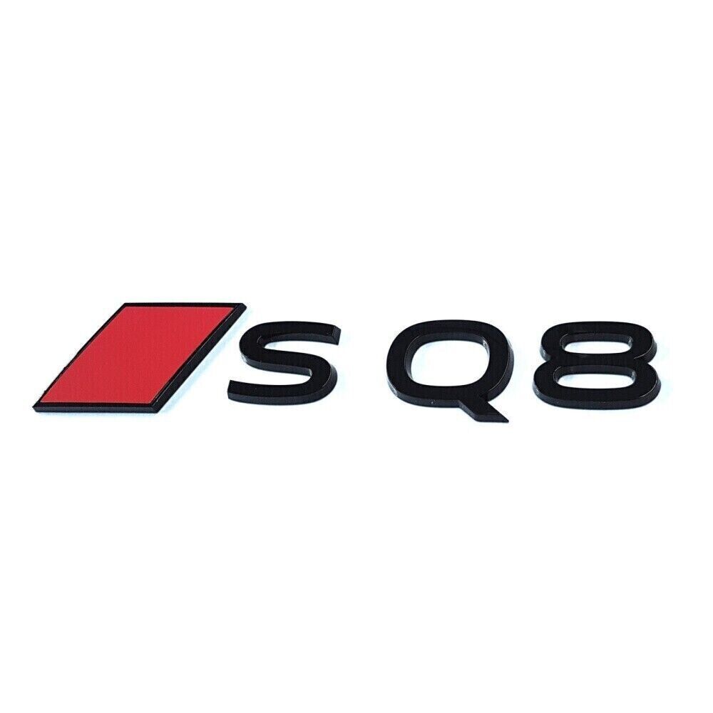 Original Audi Lettering SQ8 Sticker Emblem Logo Black/Red 4KE853740C5FQ