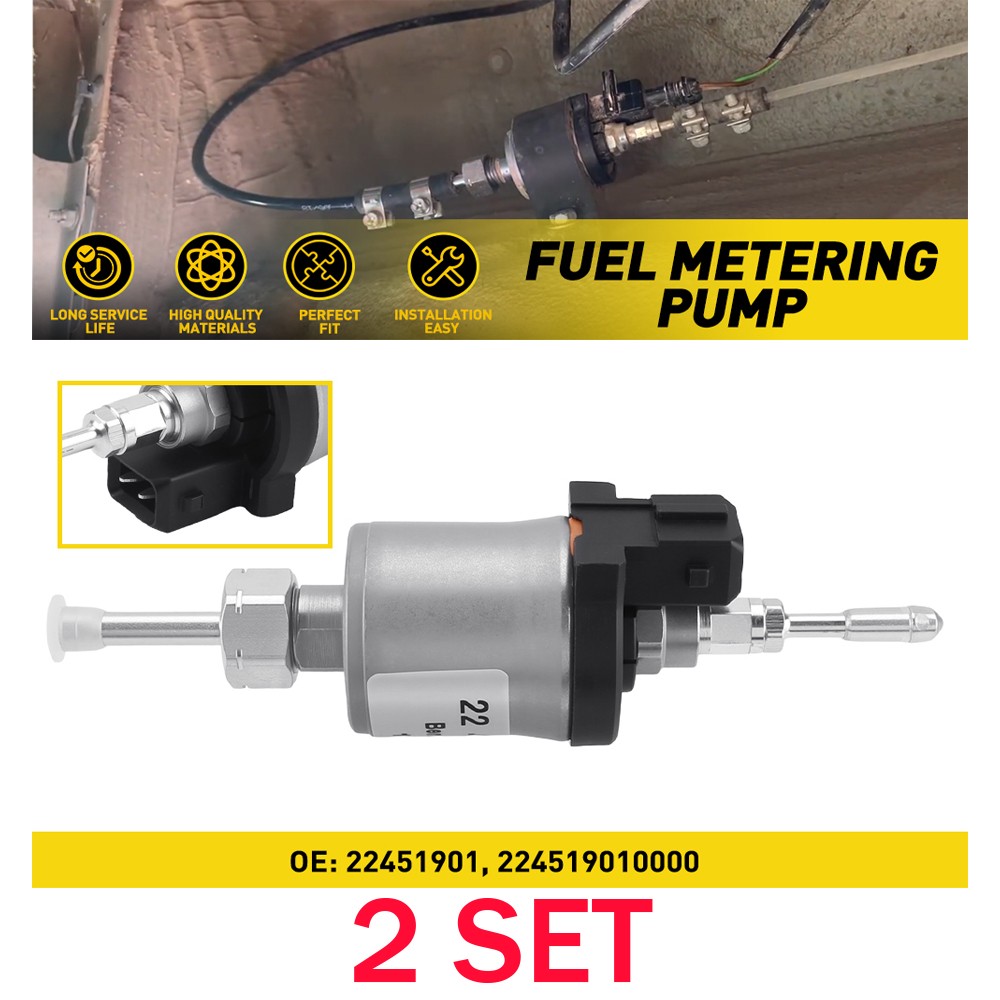 Silver Fit Eberspacher Airtronic D2 & D4 12V Diesel Heater Metering Fuel Pump 2X