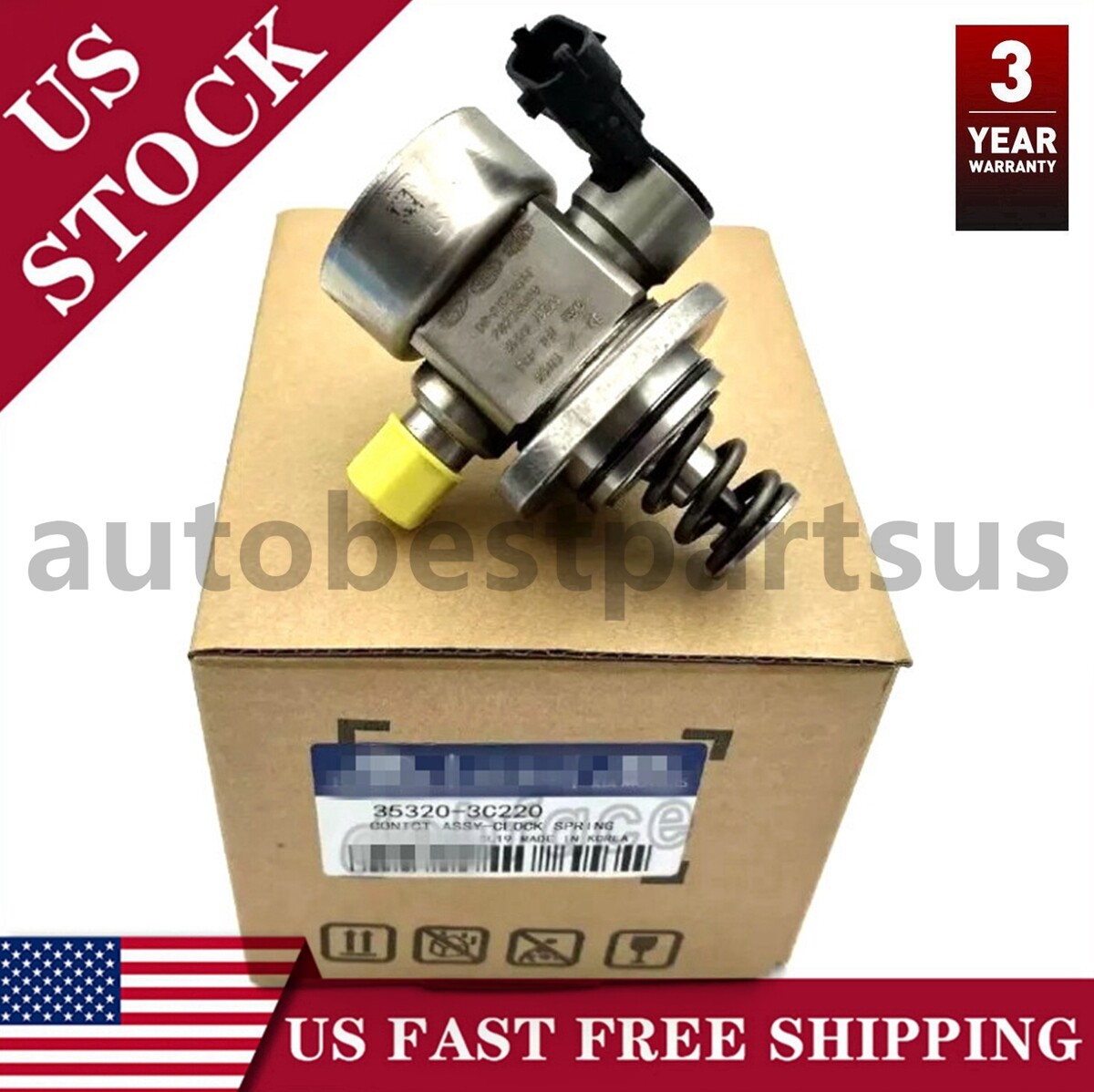 GENUINE OEM HIGH PRESSURE PUMP FITS 2014-2019 HYUNDAI KIA 3.3L 3.8L 35320-3C220