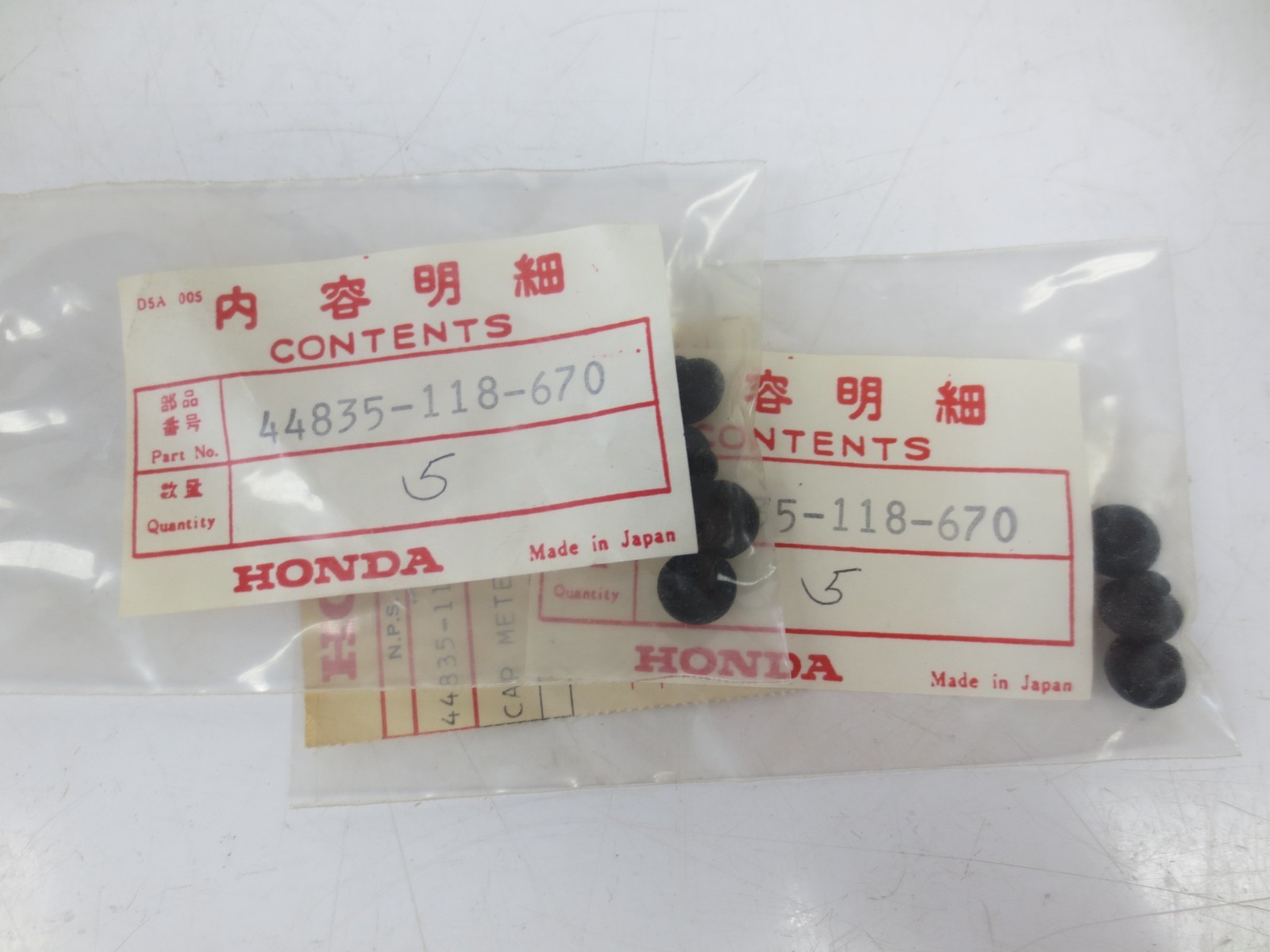 NEW Genuine Honda OEM NOS SL70 Cap(8) 44835-118-670