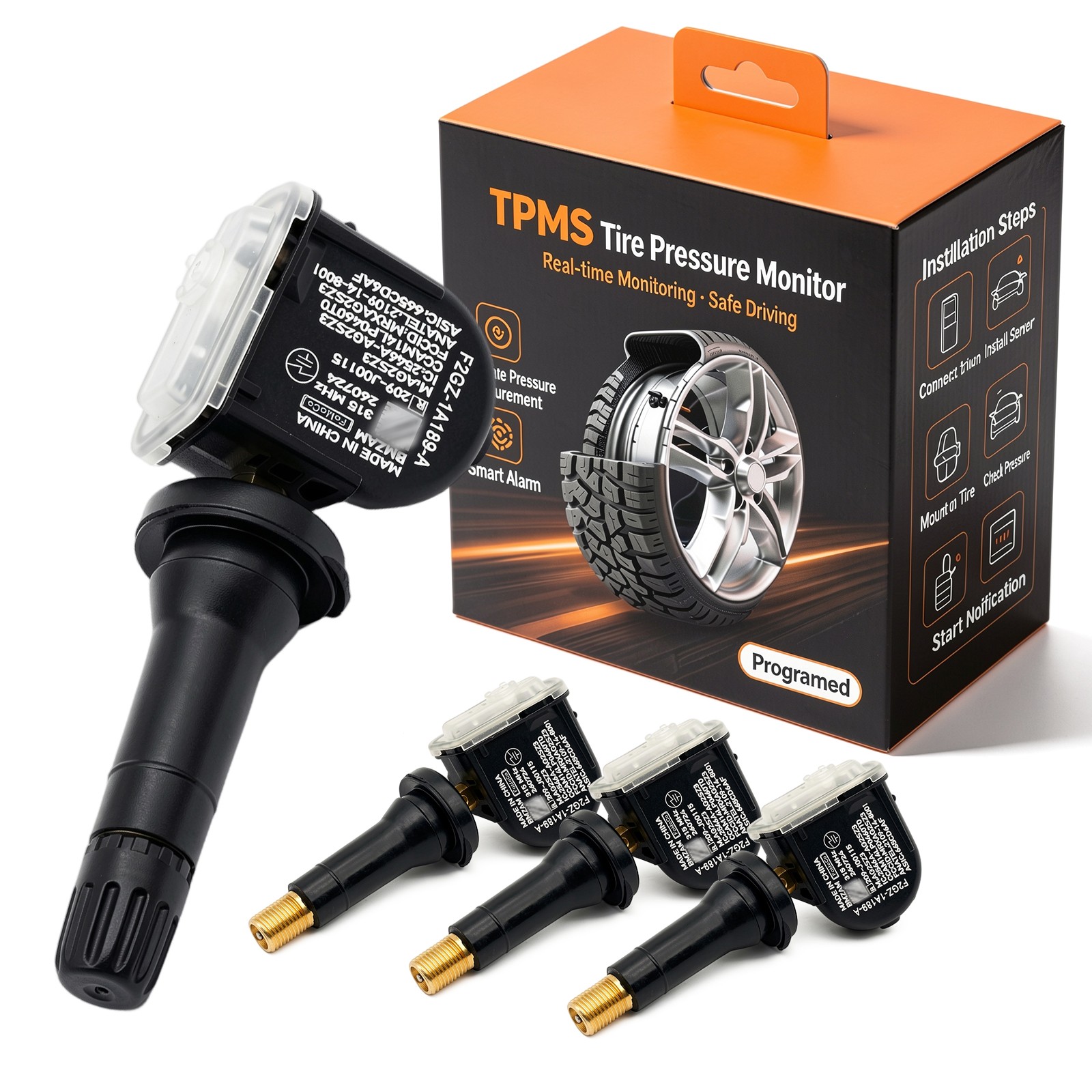 4PCS New TPMS Tire Pressure Sensors For Ford Lincoln TPMS-35 F2GZ-1A189-A