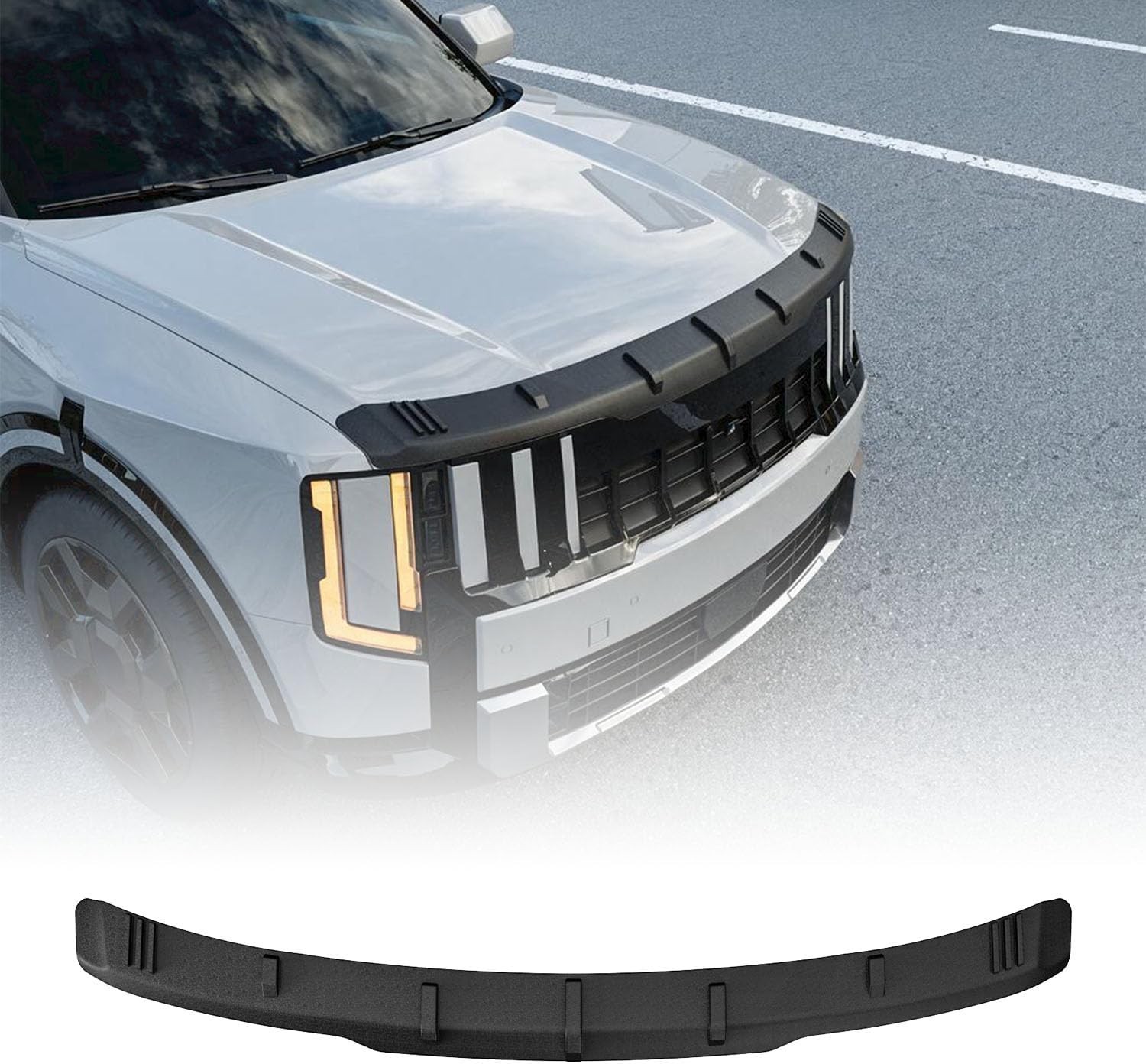 For 2027 Kia Telluride Hood Protector Upgraded TPE Shield Hood Deflector
