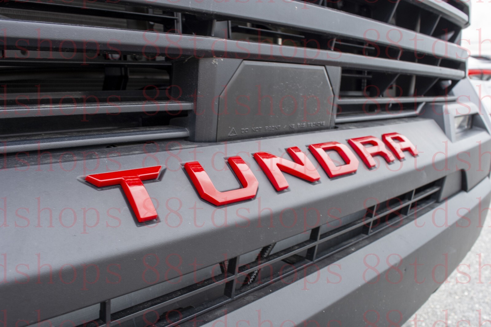 Red ABS Emblem Fit TOYOTA 2022-2026 TUNDRA Front Grill Letters