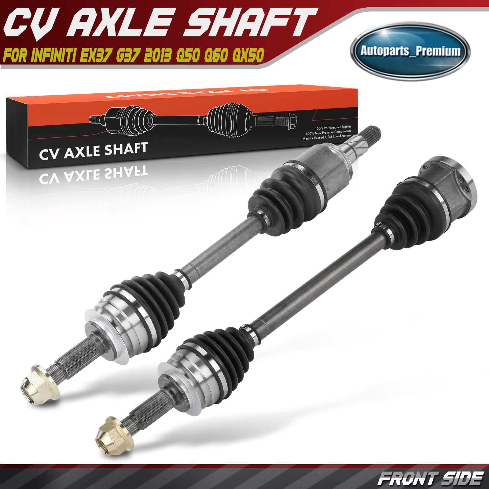 2x Front Left & Right CV Axle Assembly for INFINITI EX37 2013 Q50 2014 2015 2016