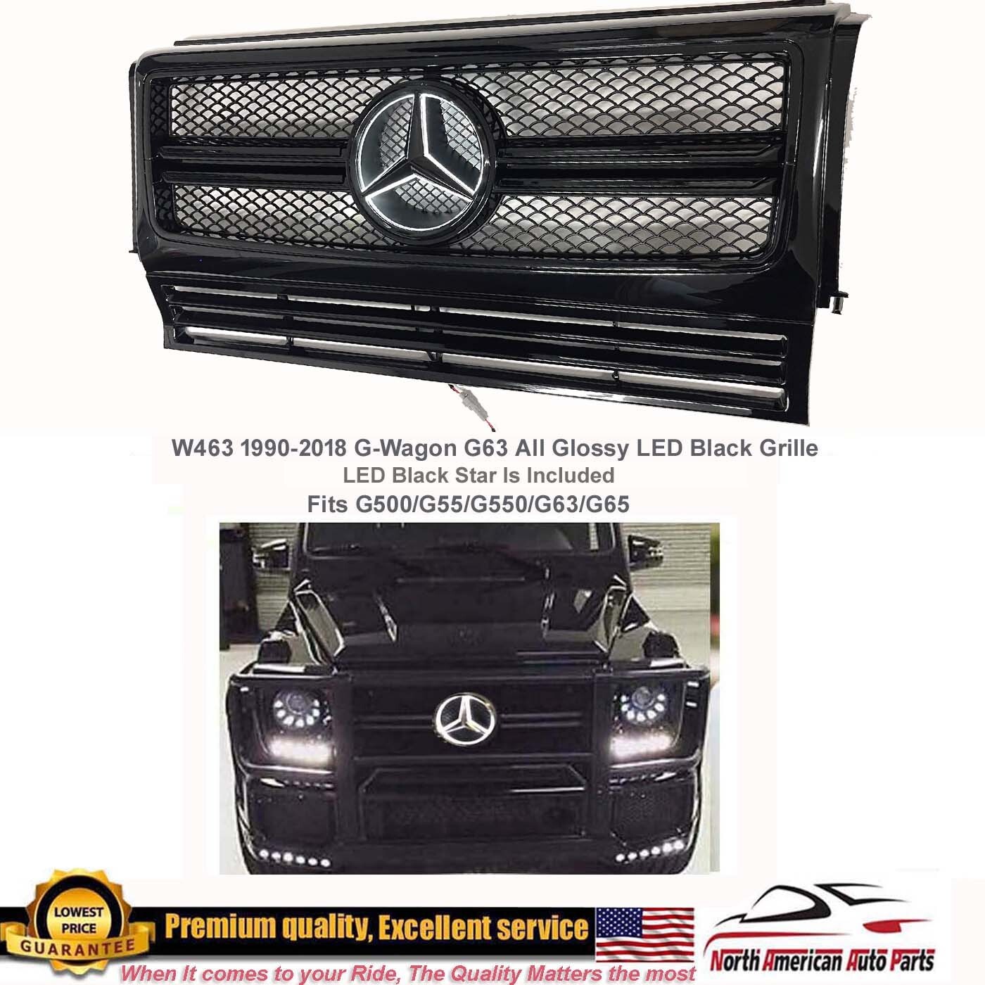 G-Class W463 G-Wagon All Black Grille G63 Illuminated Black LED G550 G500 G-Class W463 G-Wagon All Black Grille G63 Illuminated Black LED G550 G500
