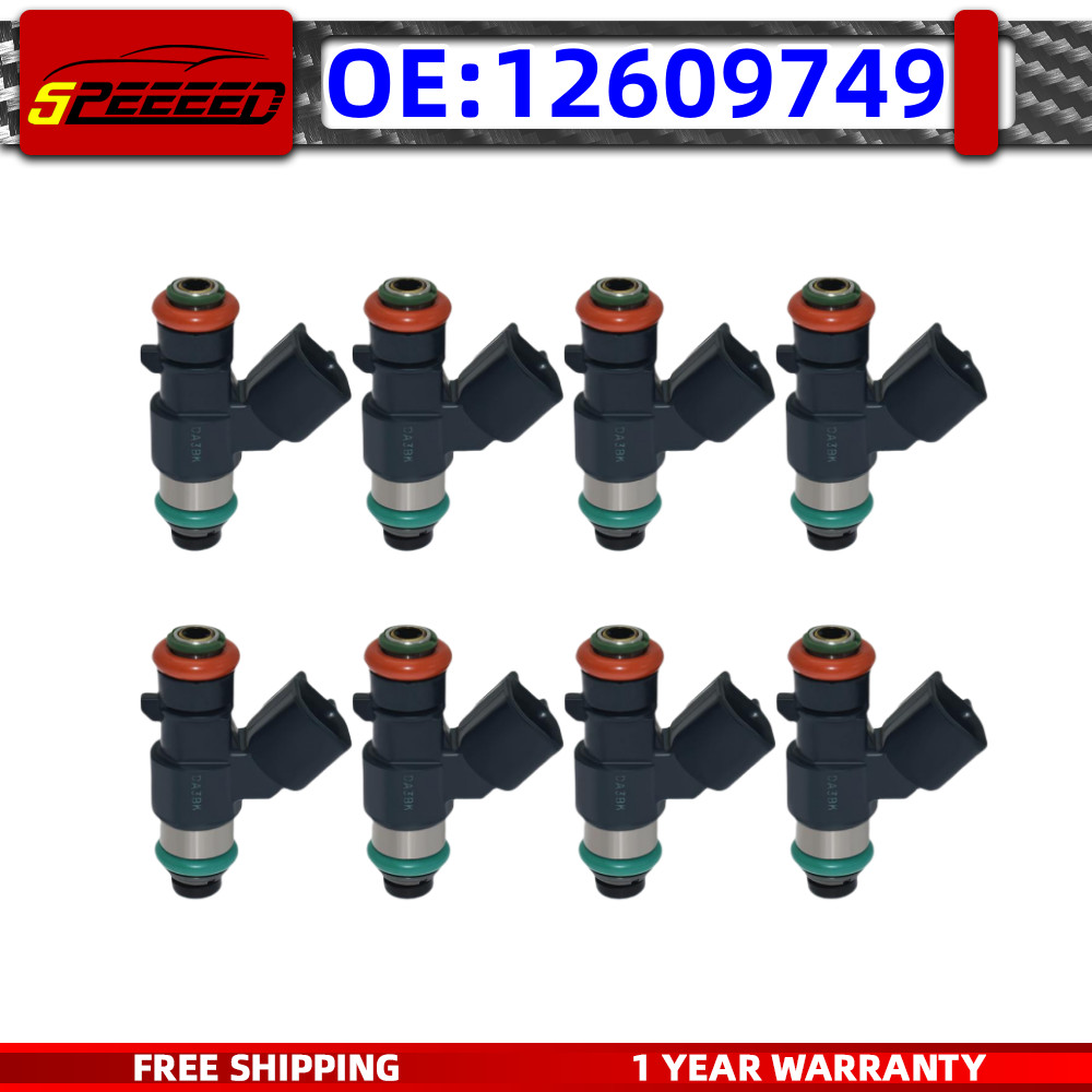 8x OEM Fuel Injectors 12609749 For GMC Sierra Yukon XL 6.2L Chevrolet Cadillac