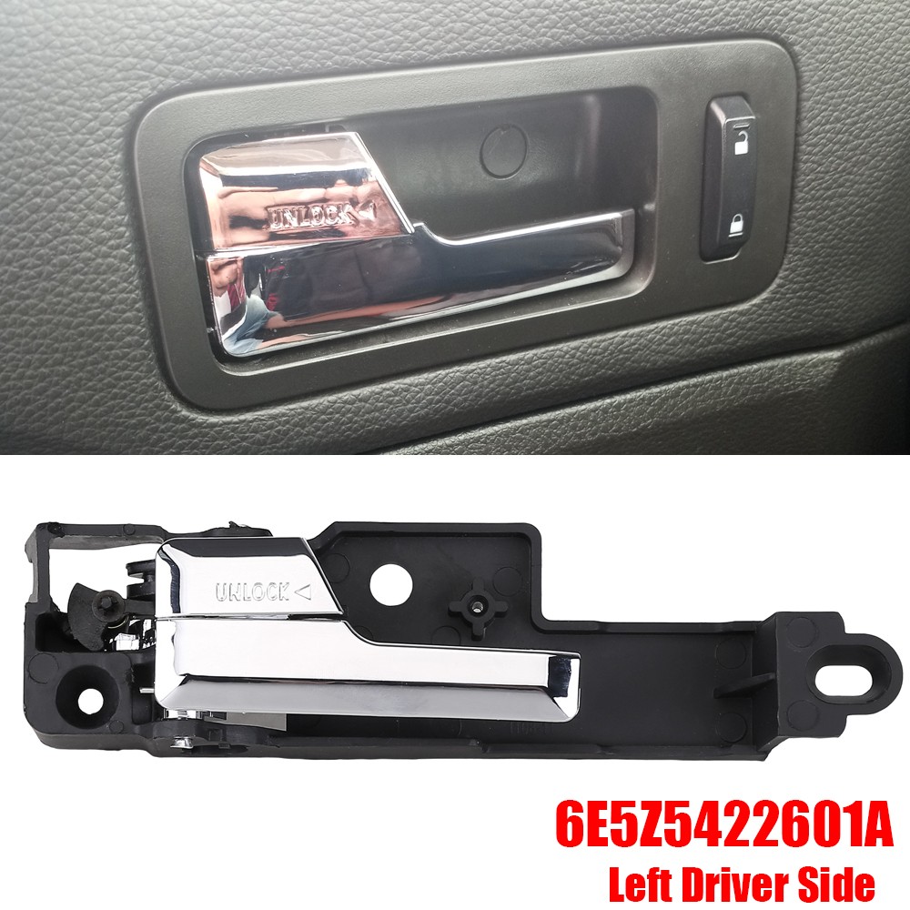For 2006-2012 Ford Fusion MKZ Front Left Driver Side Chrome Interior Door Handle