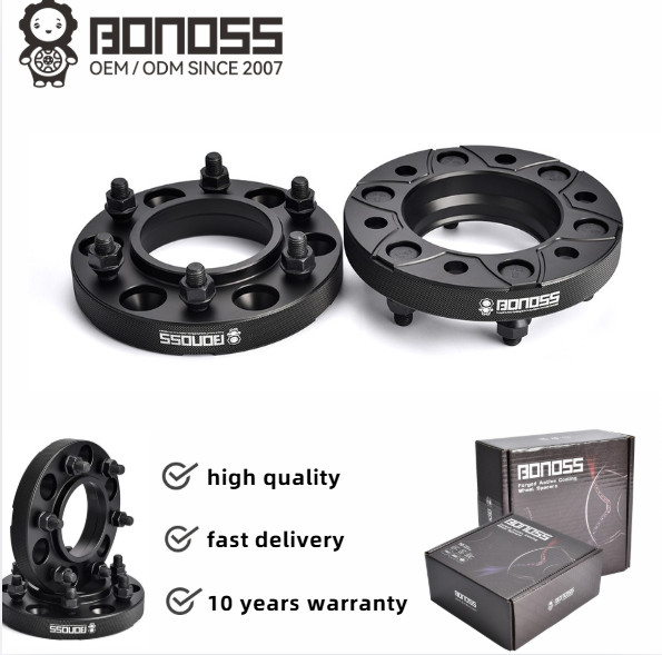 2PCS40mm BONOSS 6061-T6 Wheel 6x139.7 CB100 M12x1.5 Spacers For Tank 300