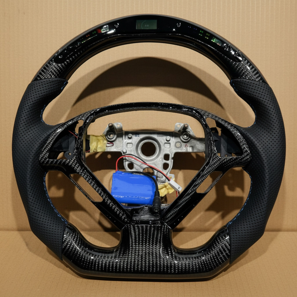 carbon fiber led steering wheel for Infiniti G37 FX35 G25 G37 Q50 Q60 Q70 350Z