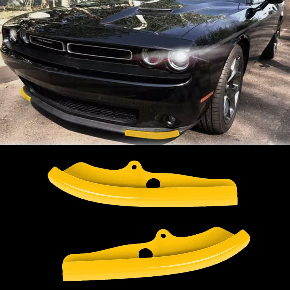 Fit 2015-23 Dodge Challenger RT Scat Pack Front Bumper Lip Splitter Guard Cover